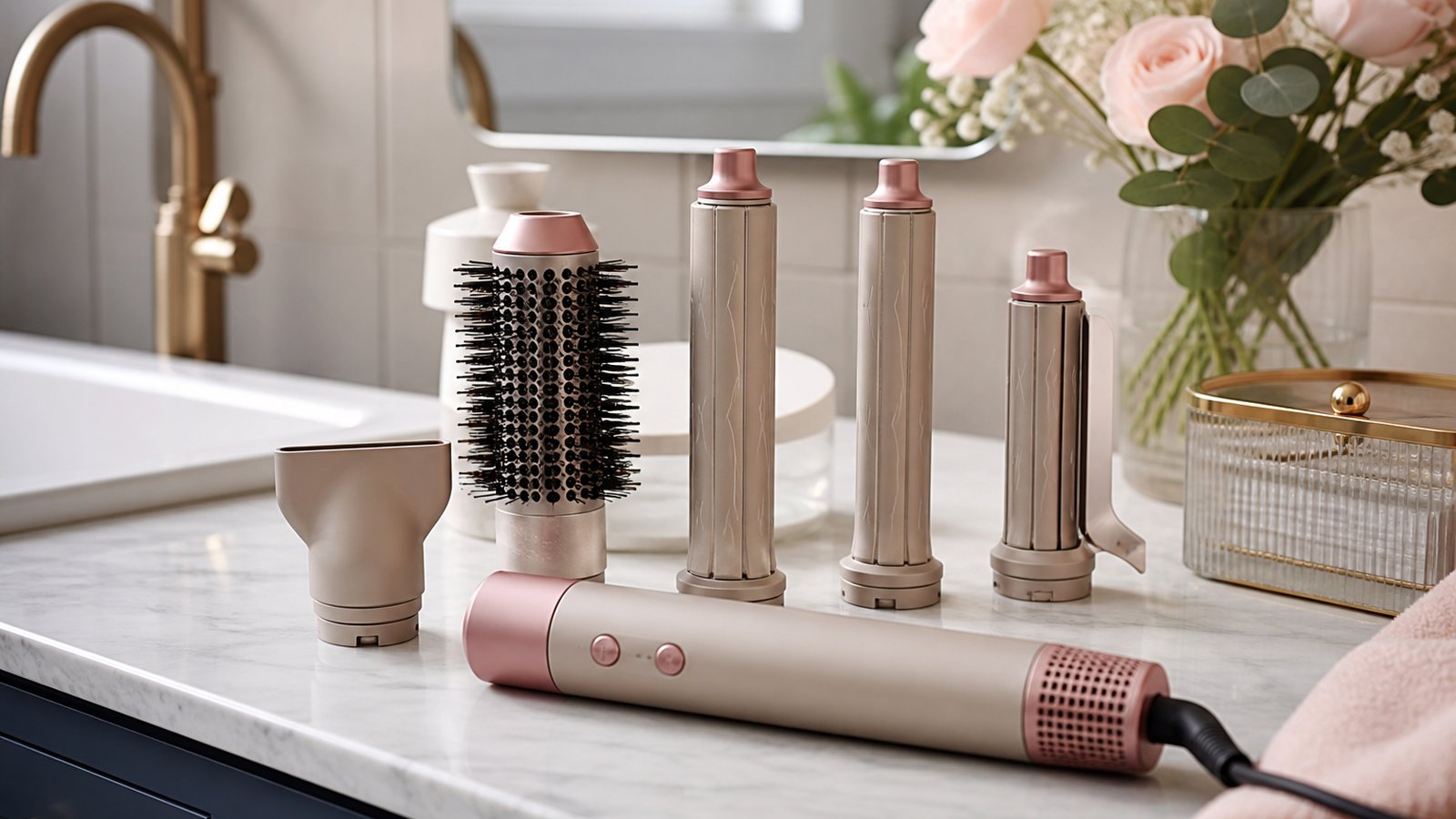 in- air styler multi-dryer in a clean UK lifestyle scene