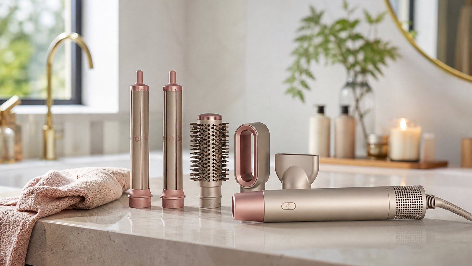 in- air styler multi-dryer in a clean UK lifestyle scene