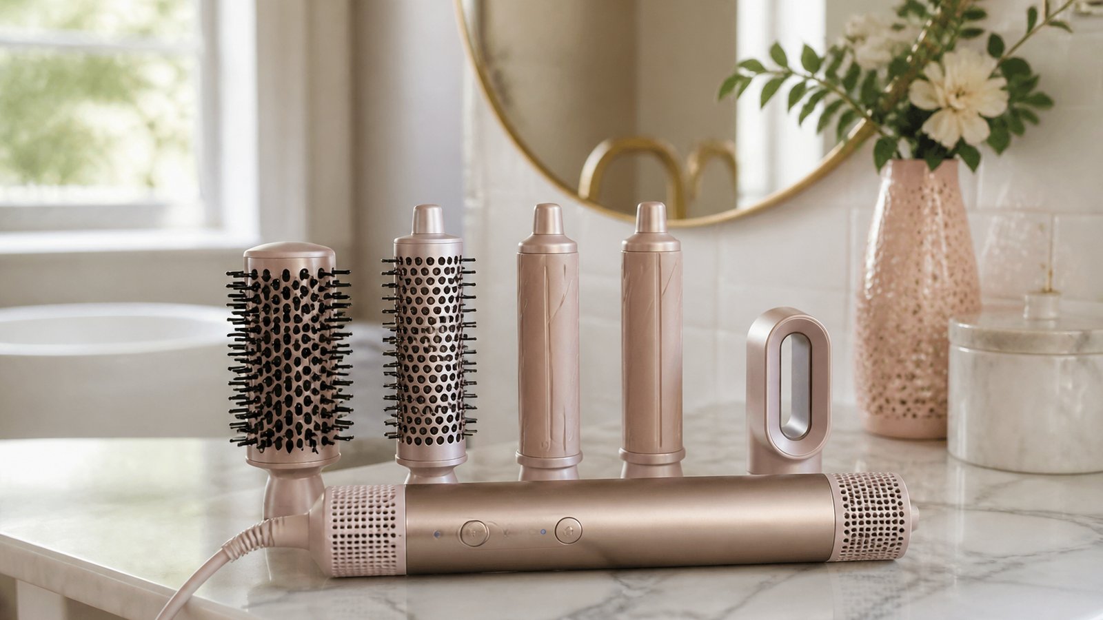 in- air styler multi-dryer in a clean UK lifestyle scene