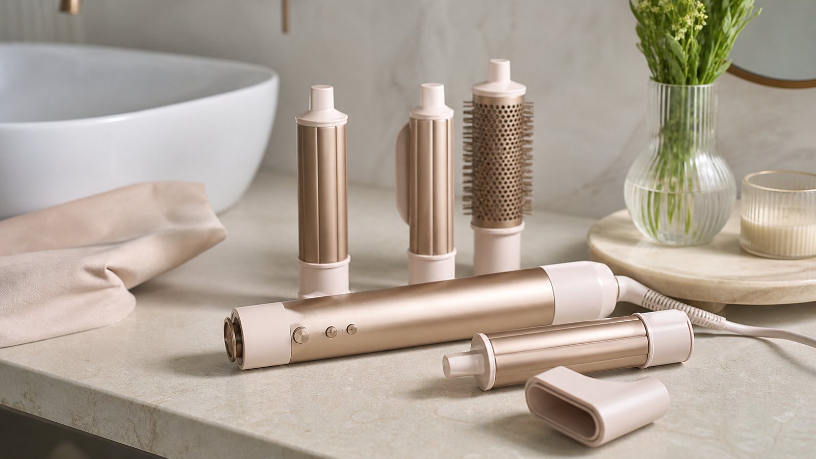 in- air styler multi-dryer in a clean UK lifestyle scene