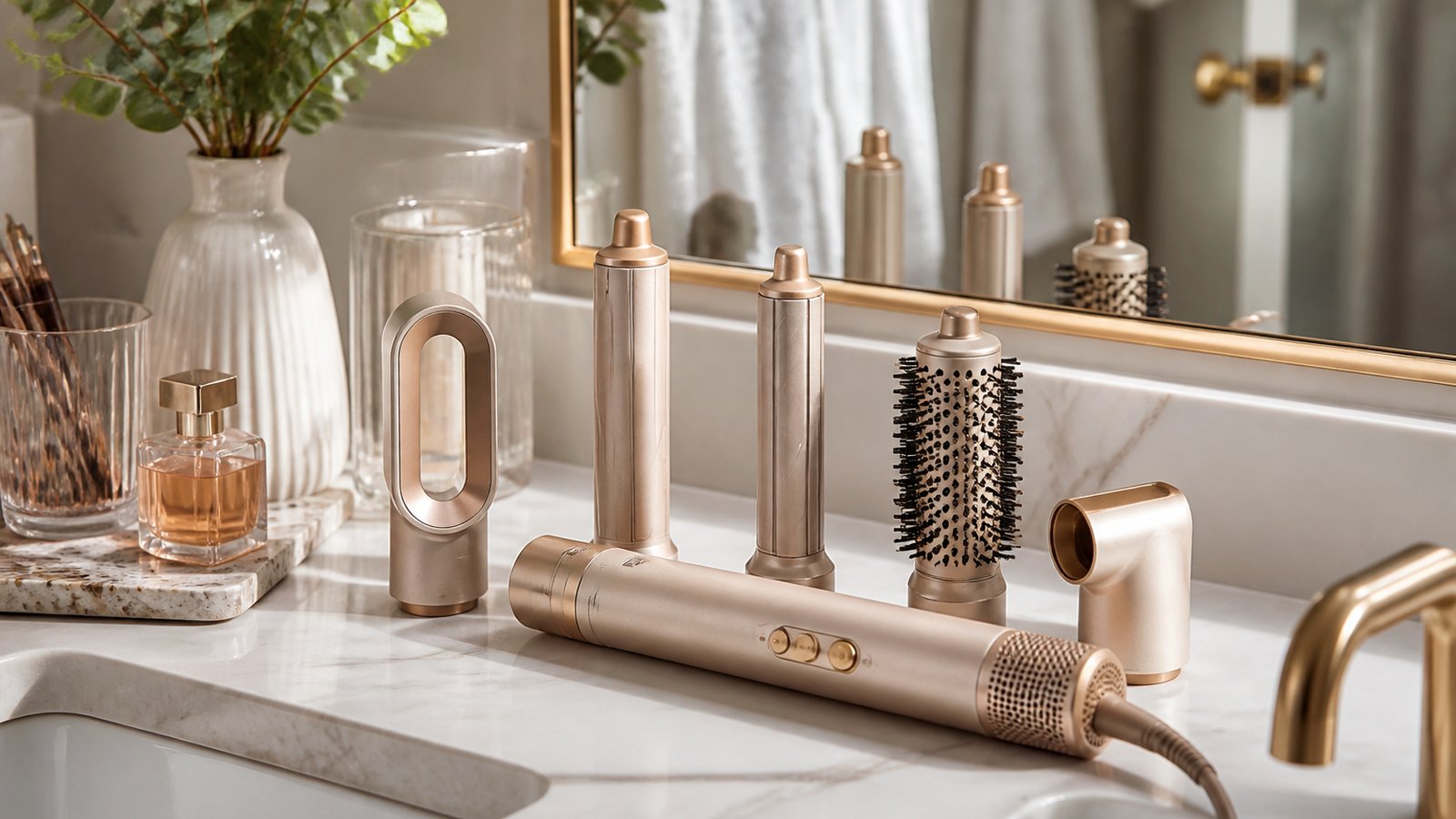 in- air styler multi-dryer in a clean UK lifestyle scene