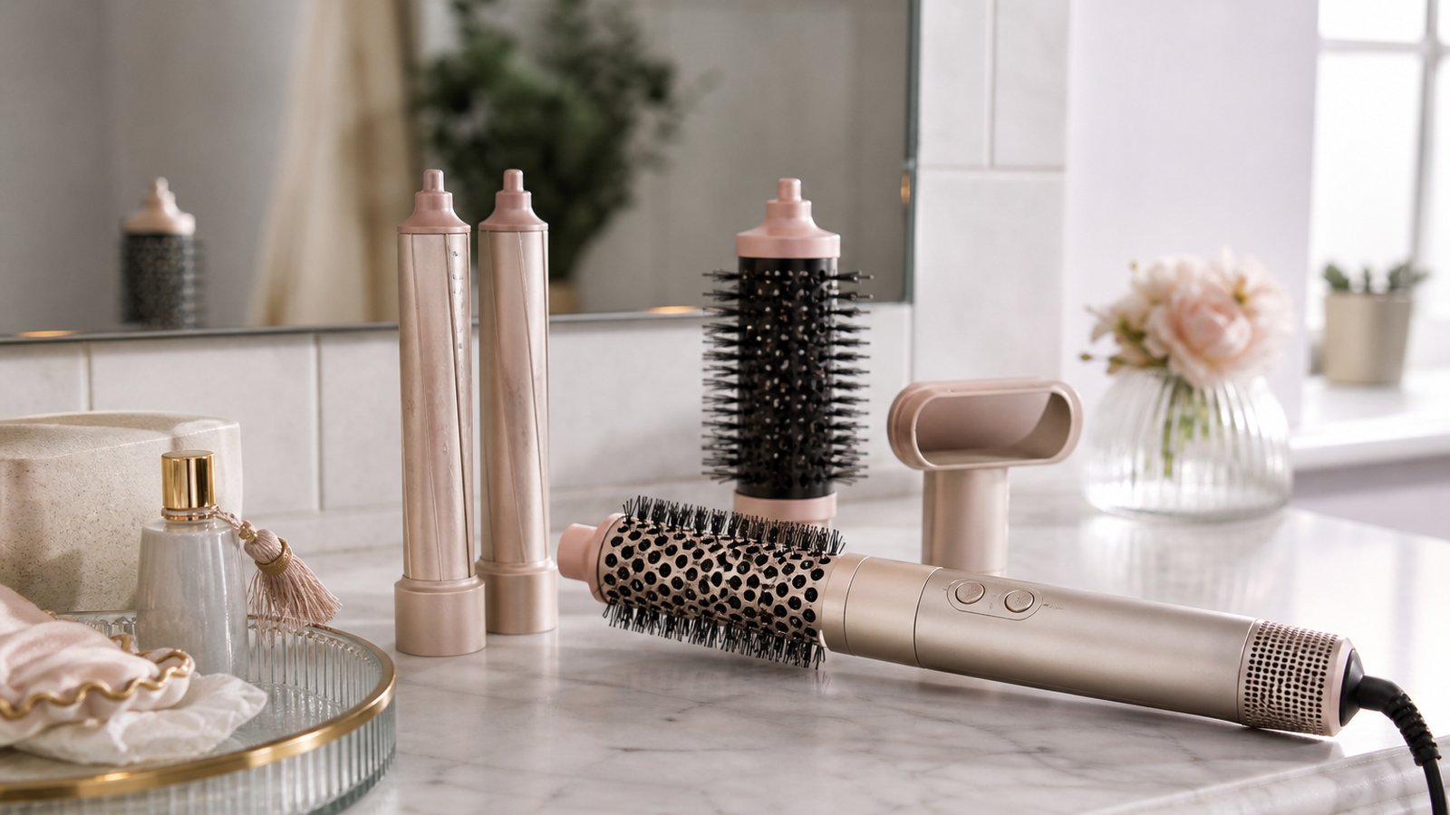 in- air styler multi-dryer in a clean UK lifestyle scene