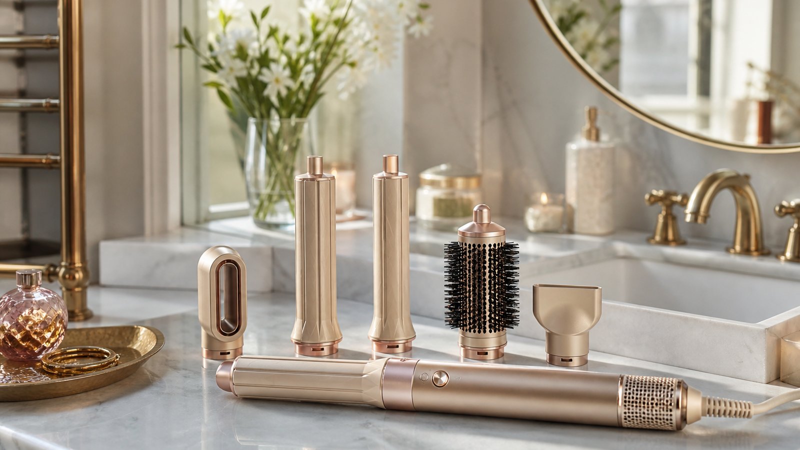 in- air styler multi-dryer in a clean UK lifestyle scene