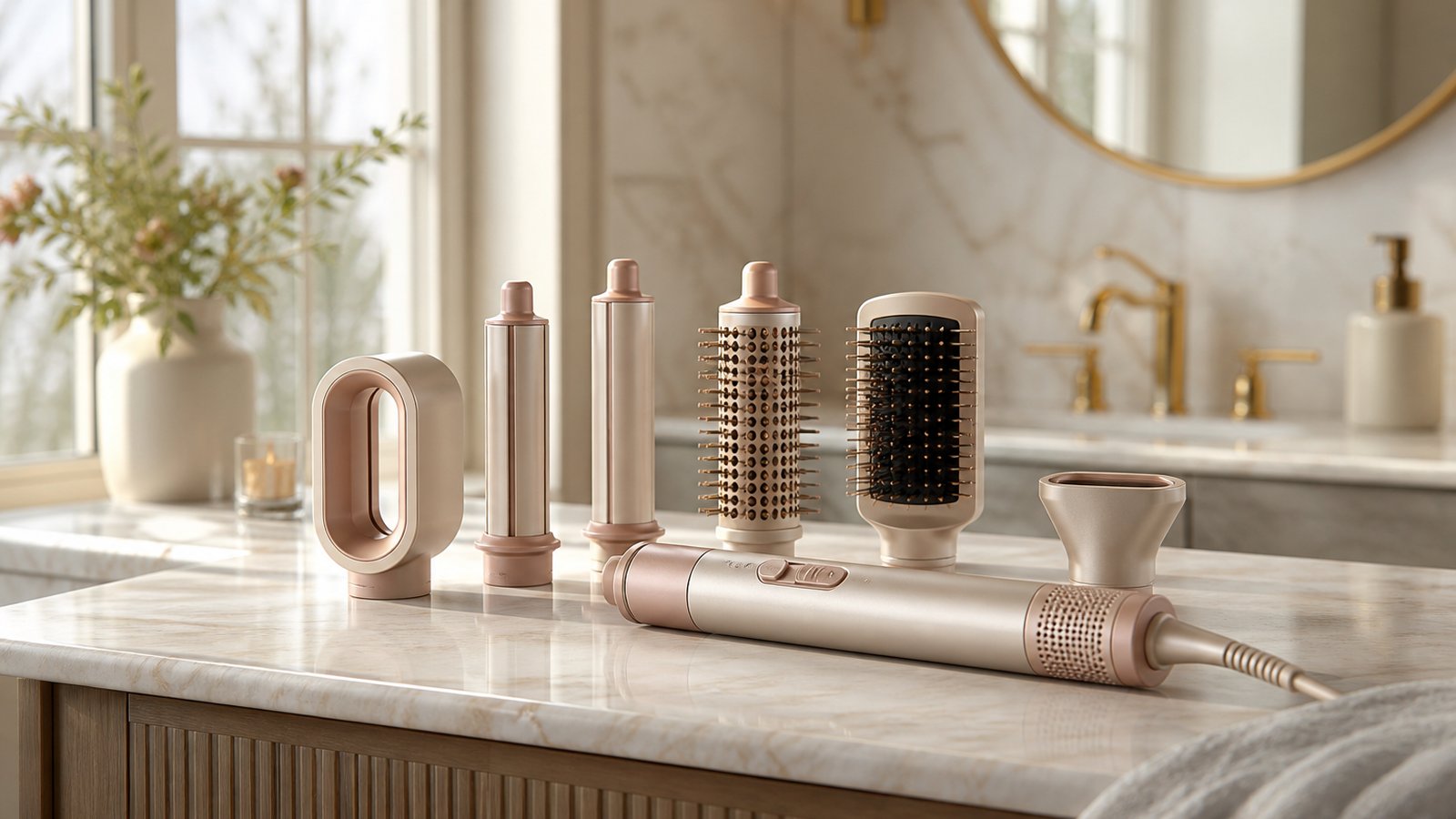 in- air styler multi-dryer in a clean UK lifestyle scene