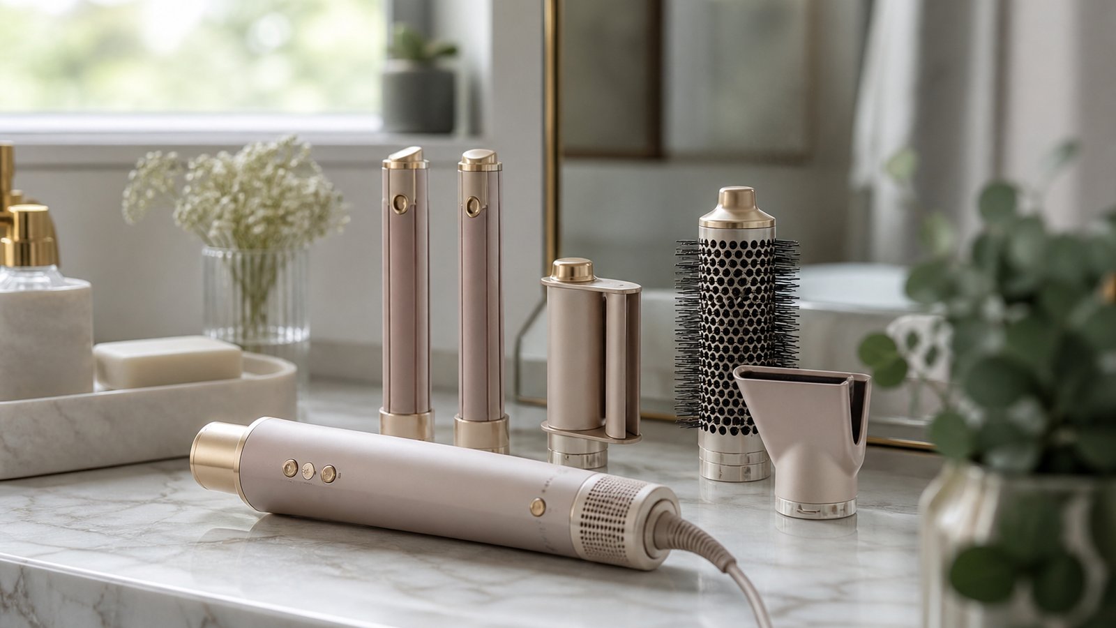 in- air styler multi-dryer in a clean UK lifestyle scene