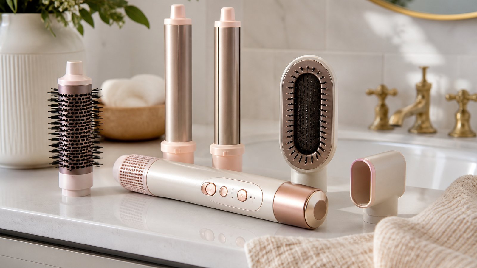 in- air styler multi-dryer in a clean UK lifestyle scene