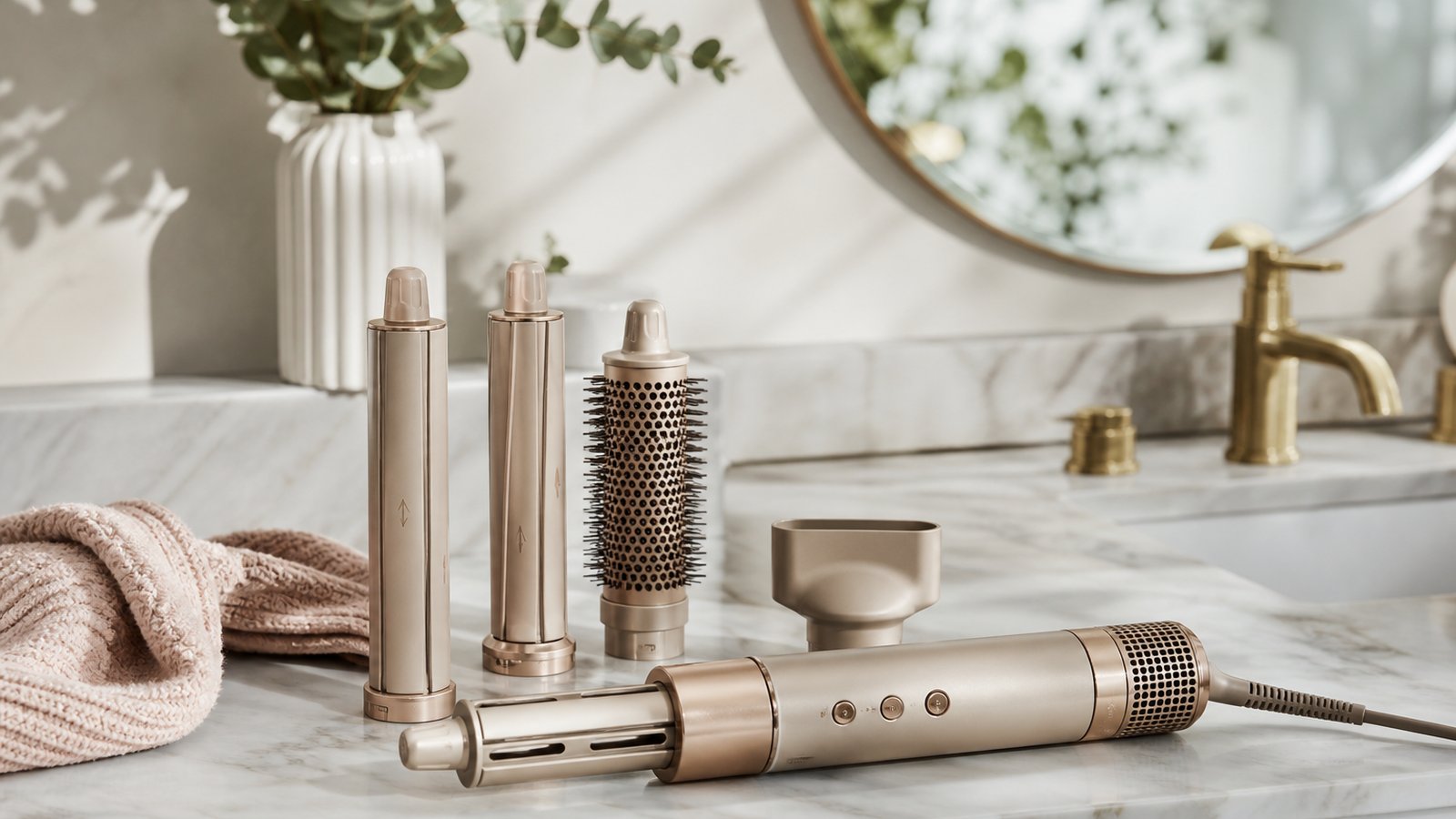 in- air styler multi-dryer in a clean UK lifestyle scene