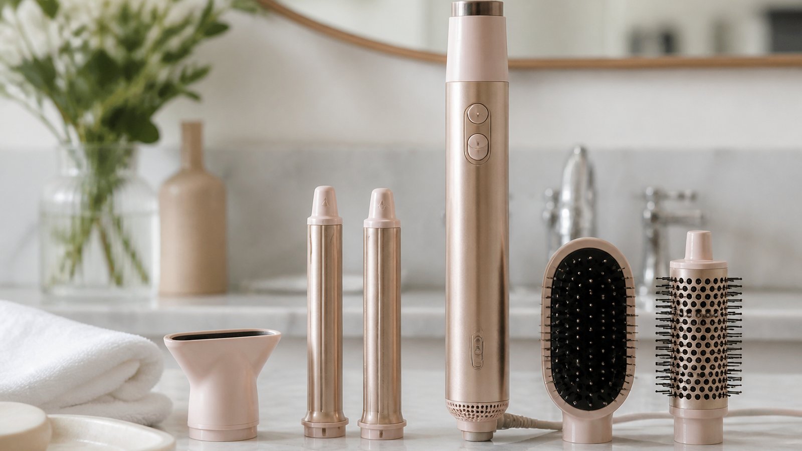 in- air styler multi-dryer in a clean UK lifestyle scene