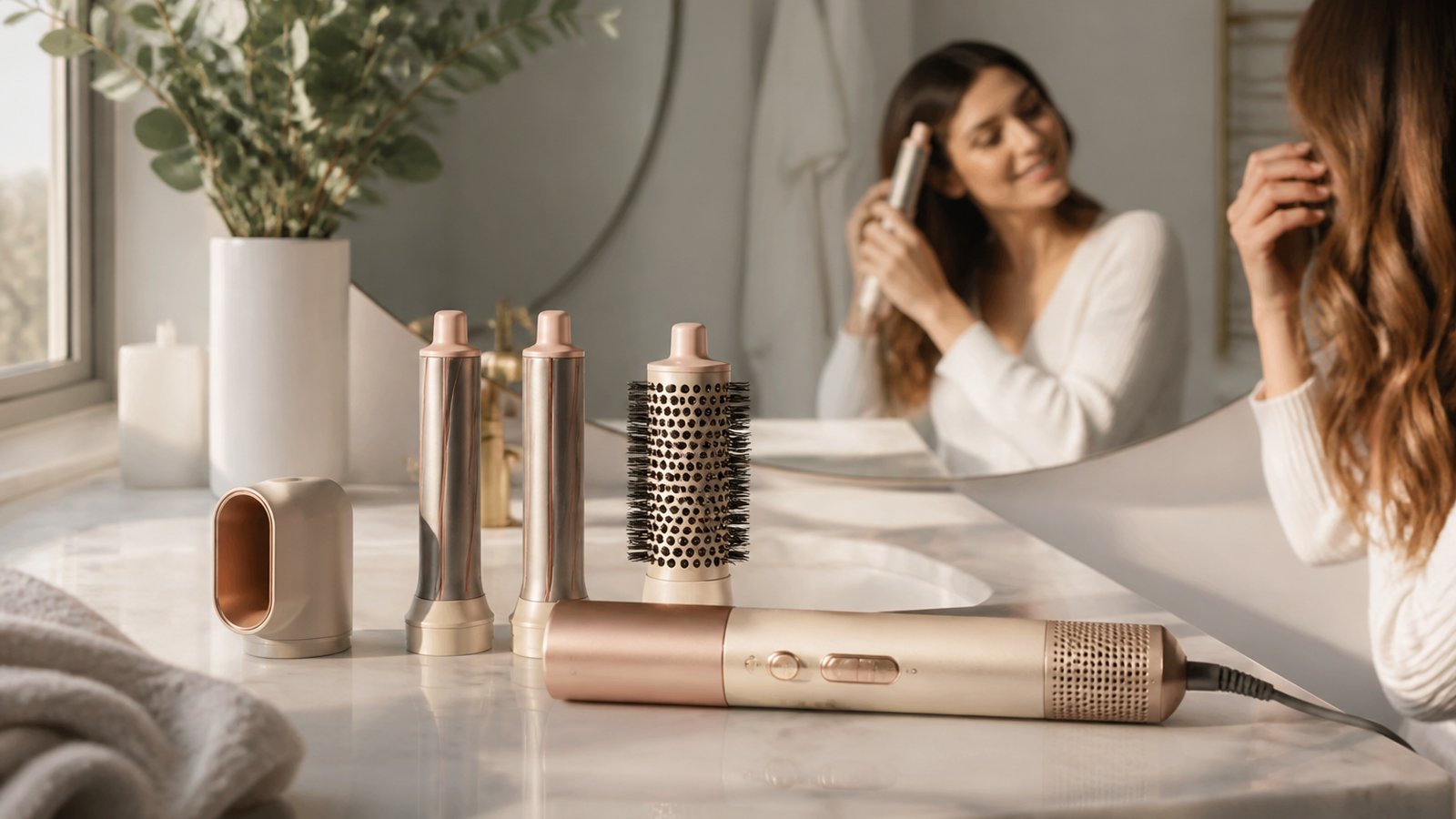 in- air styler multi-dryer in a clean UK lifestyle scene