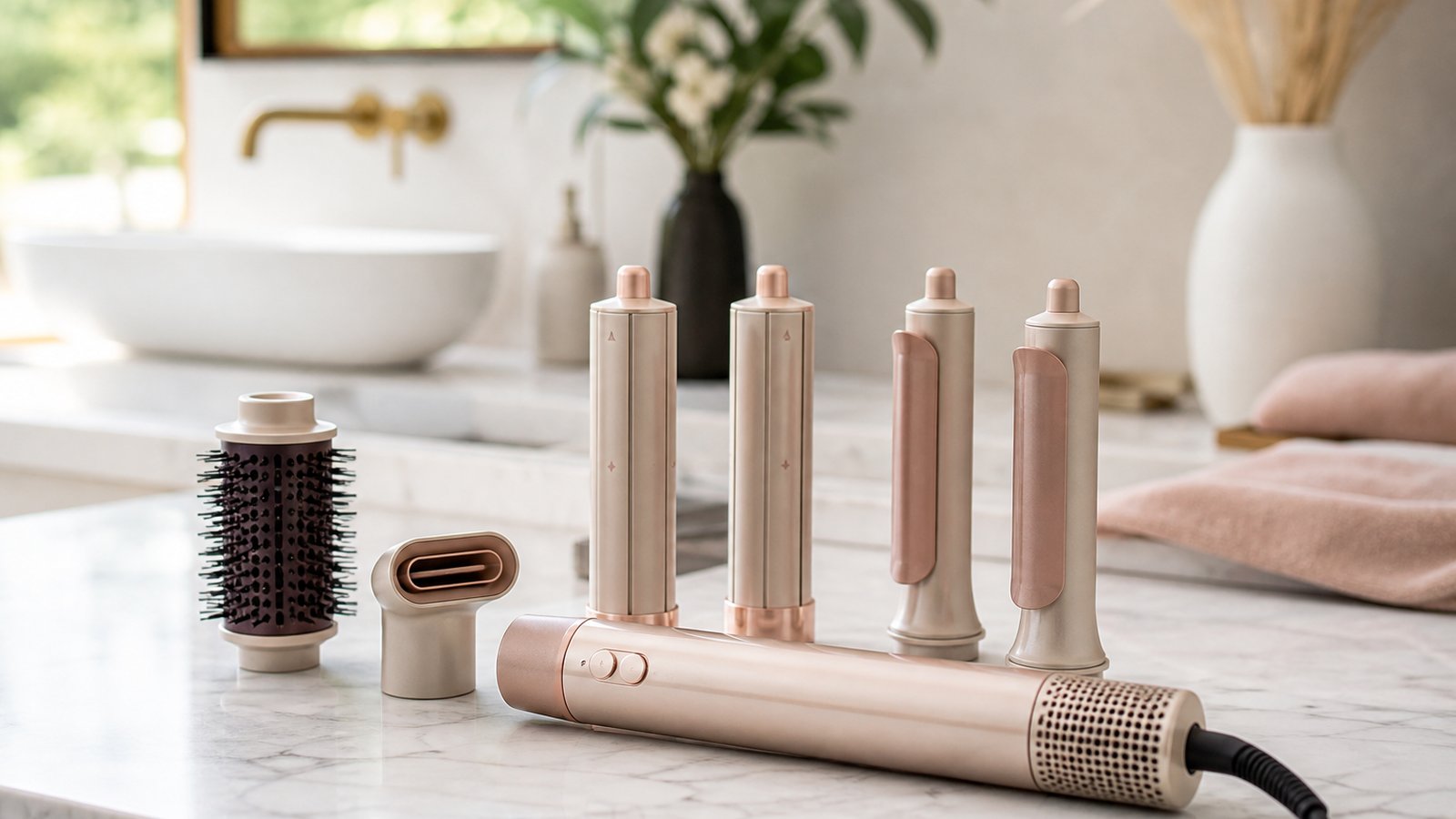 in- air styler multi-dryer in a clean UK lifestyle scene