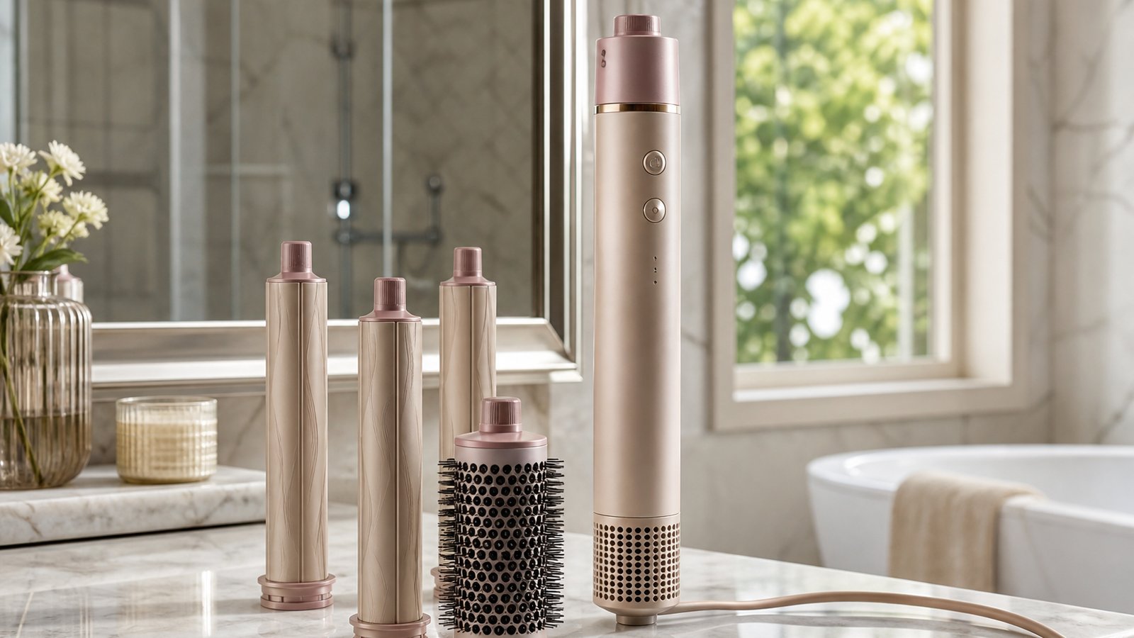 in- air styler multi-dryer in a clean UK lifestyle scene