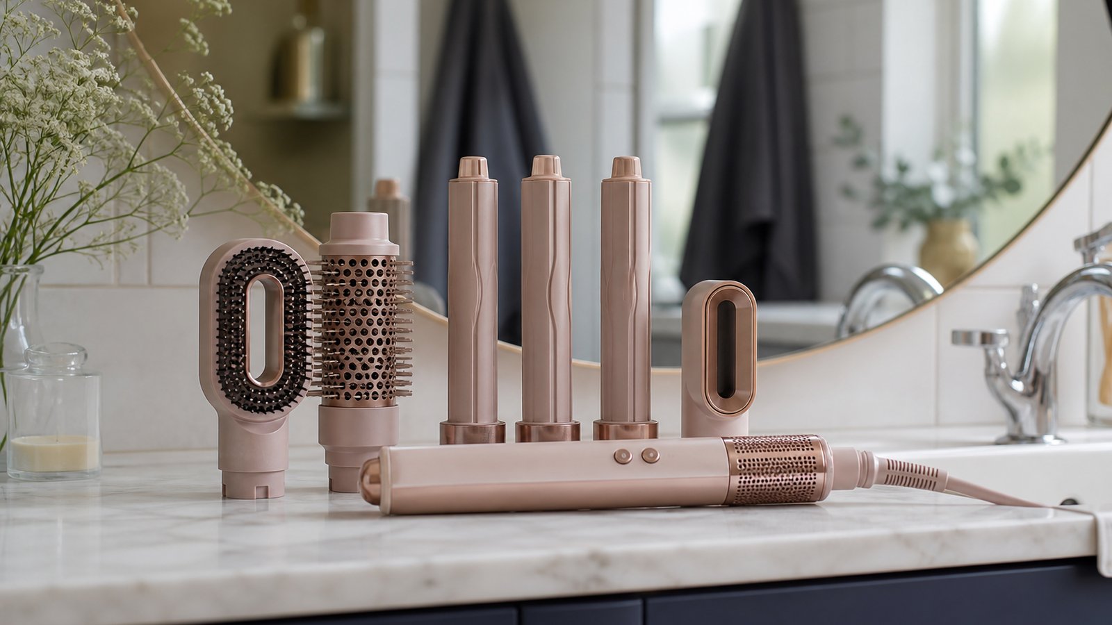 in- air styler multi-dryer in a clean UK lifestyle scene