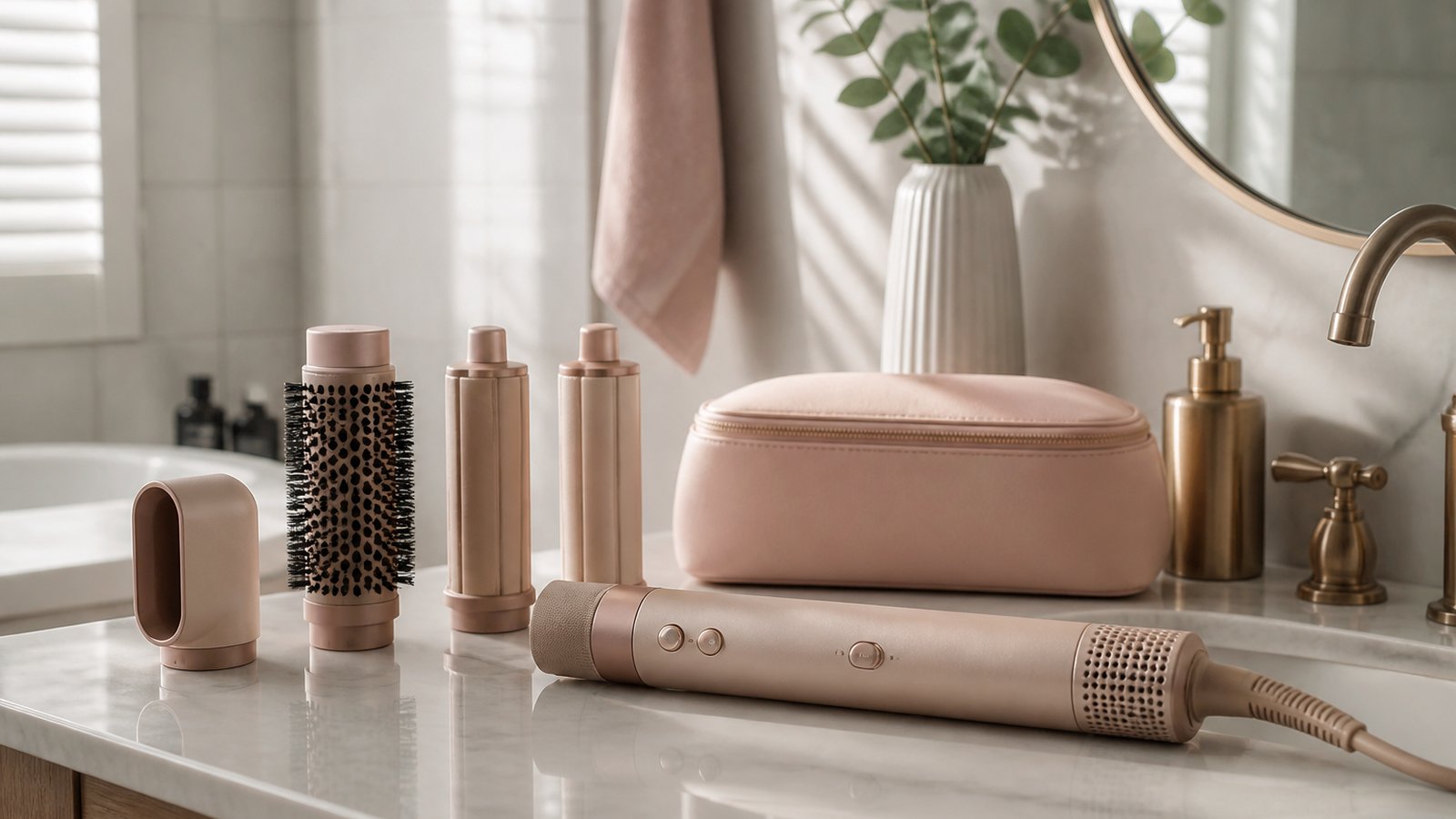 in- air styler multi-dryer in a clean UK lifestyle scene