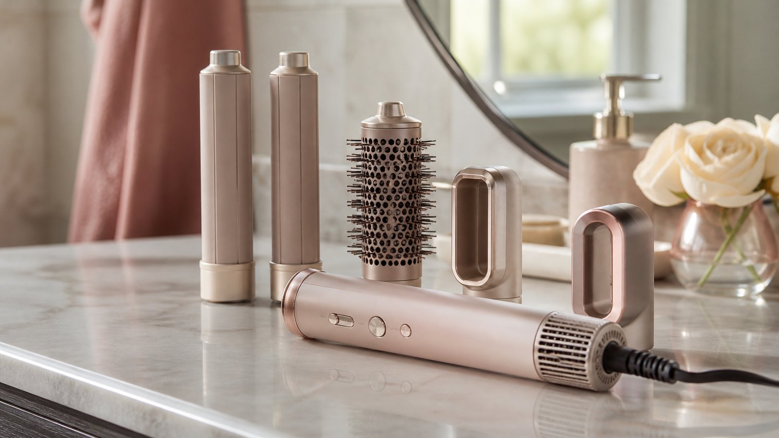 in- air styler multi-dryer in a clean UK lifestyle scene