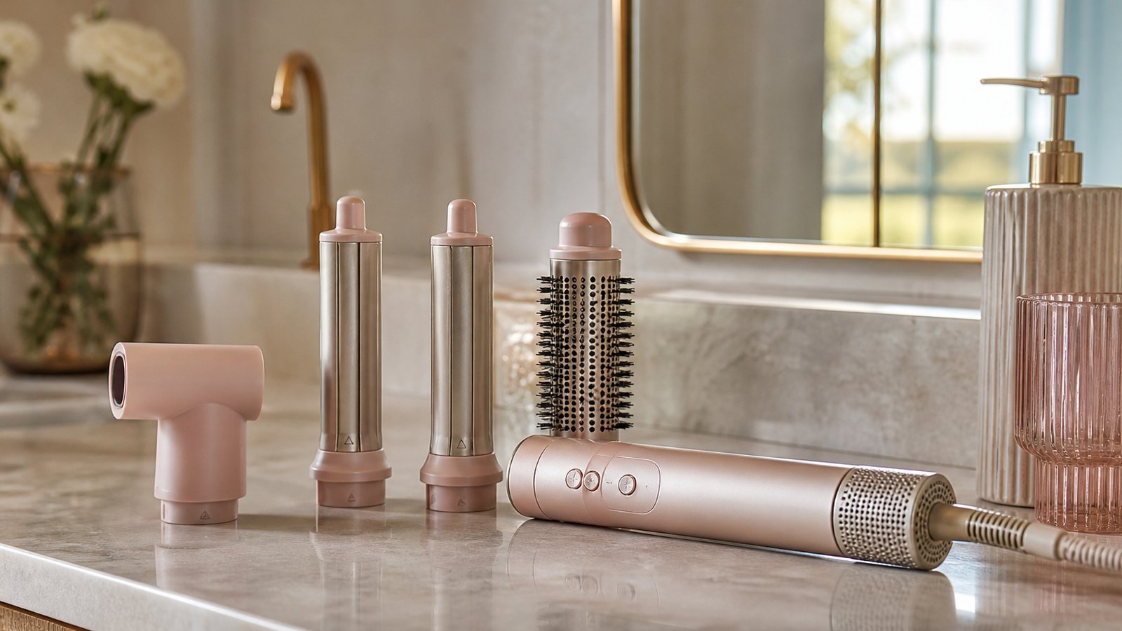 in- air styler multi-dryer in a clean UK lifestyle scene