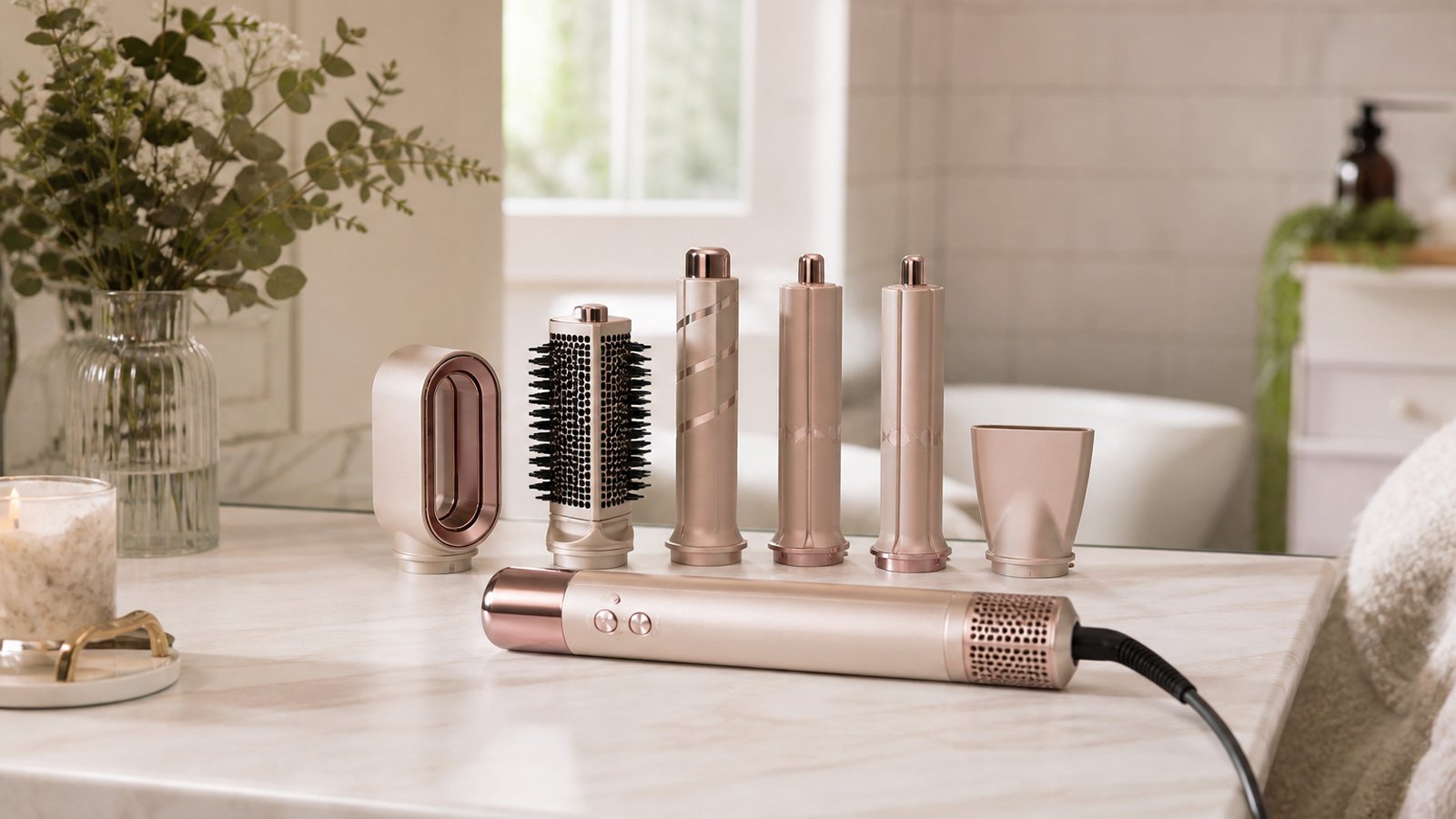 in- air styler multi-dryer in a clean UK lifestyle scene