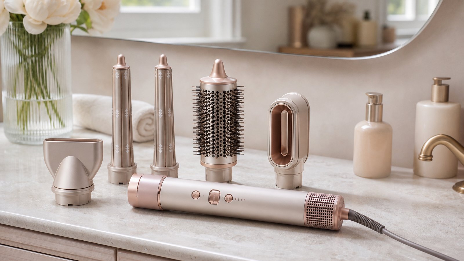 in- air styler multi-dryer in a clean UK lifestyle scene