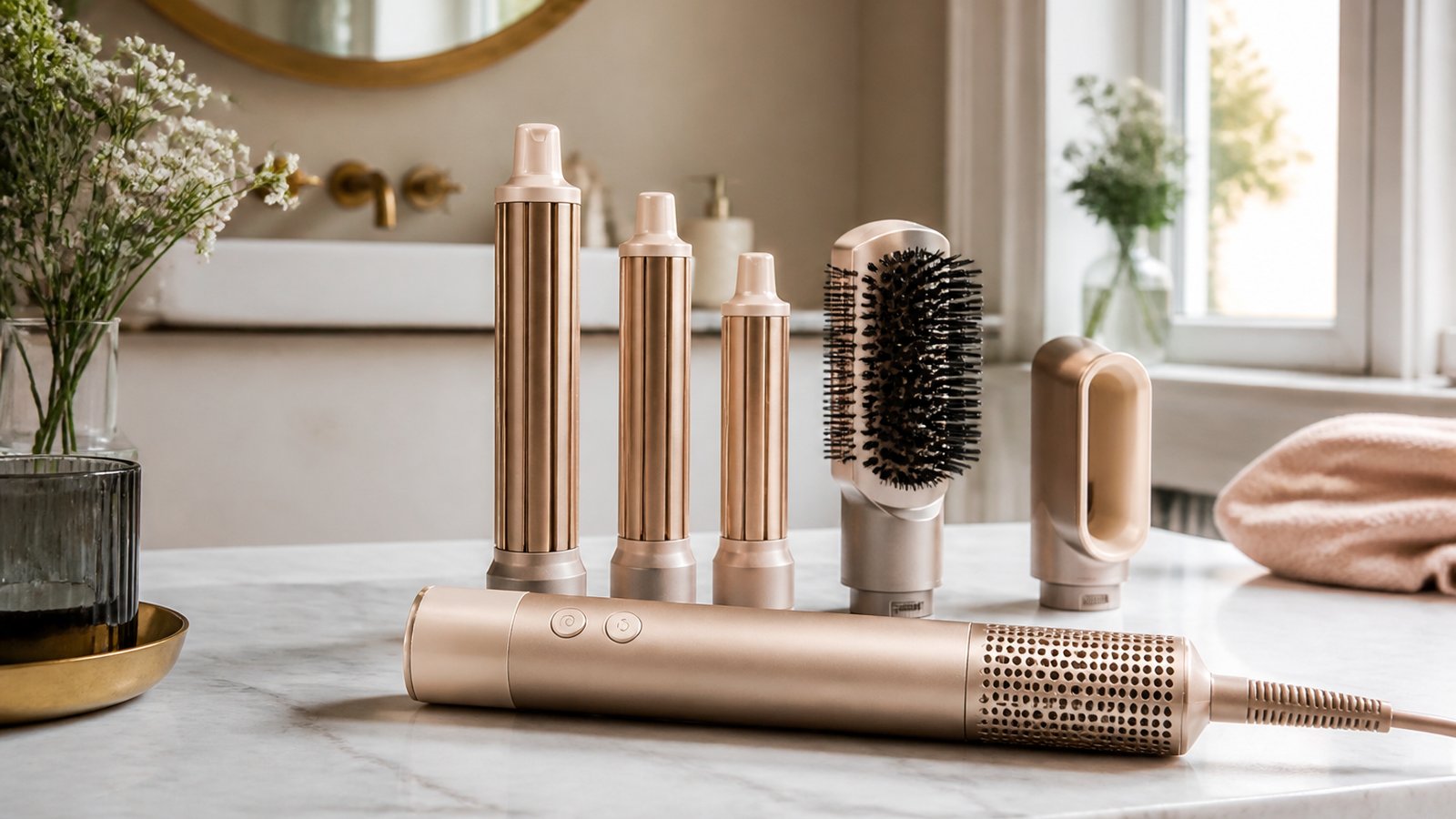 in- air styler multi-dryer in a clean UK lifestyle scene