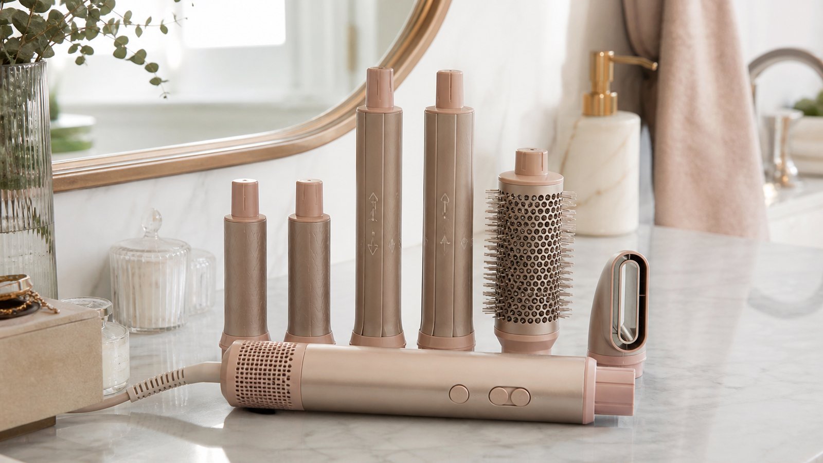 in- air styler multi-dryer in a clean UK lifestyle scene