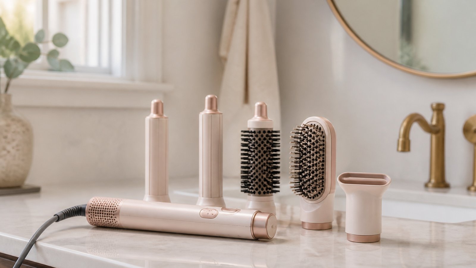 in- air styler multi-dryer in a clean UK lifestyle scene