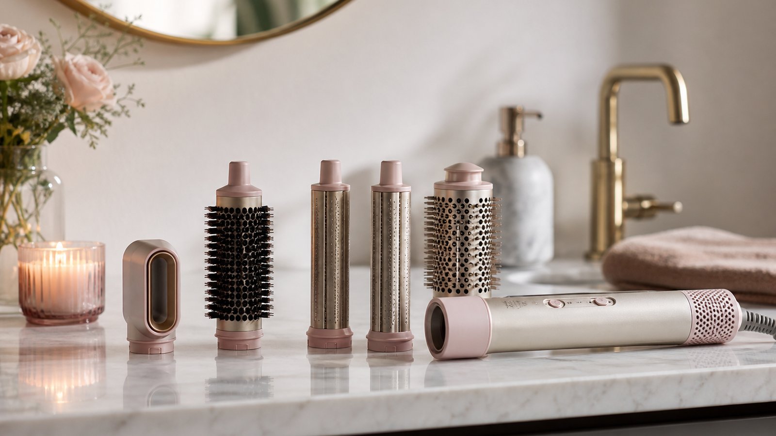 in- air styler multi-dryer in a clean UK lifestyle scene