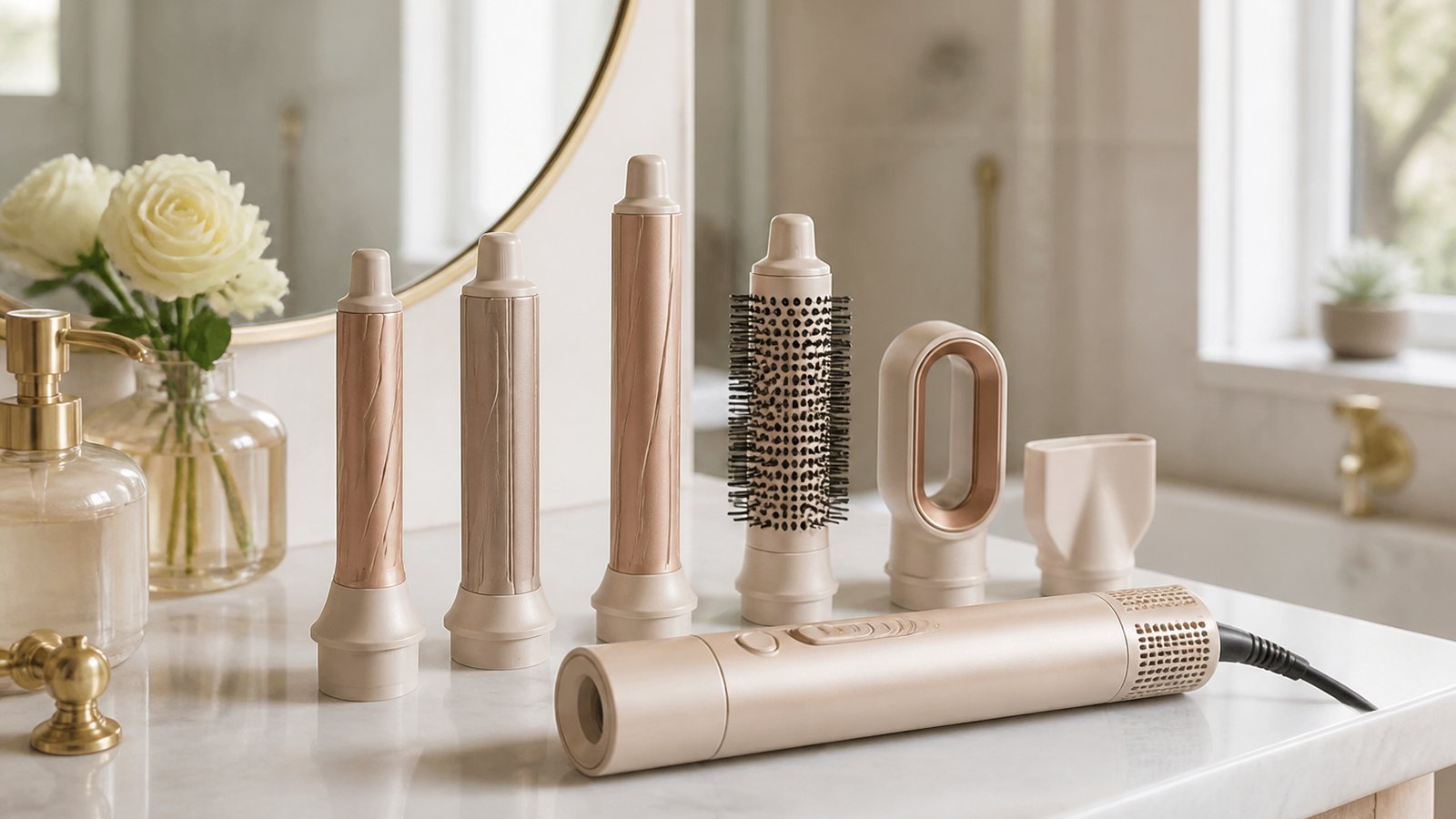 in- air styler multi-dryer in a clean UK lifestyle scene